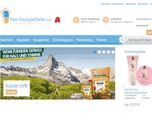 Tablet Screenshot of ihre-hausapotheke.com